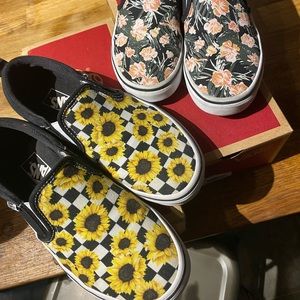 Girls Sunflower Vans